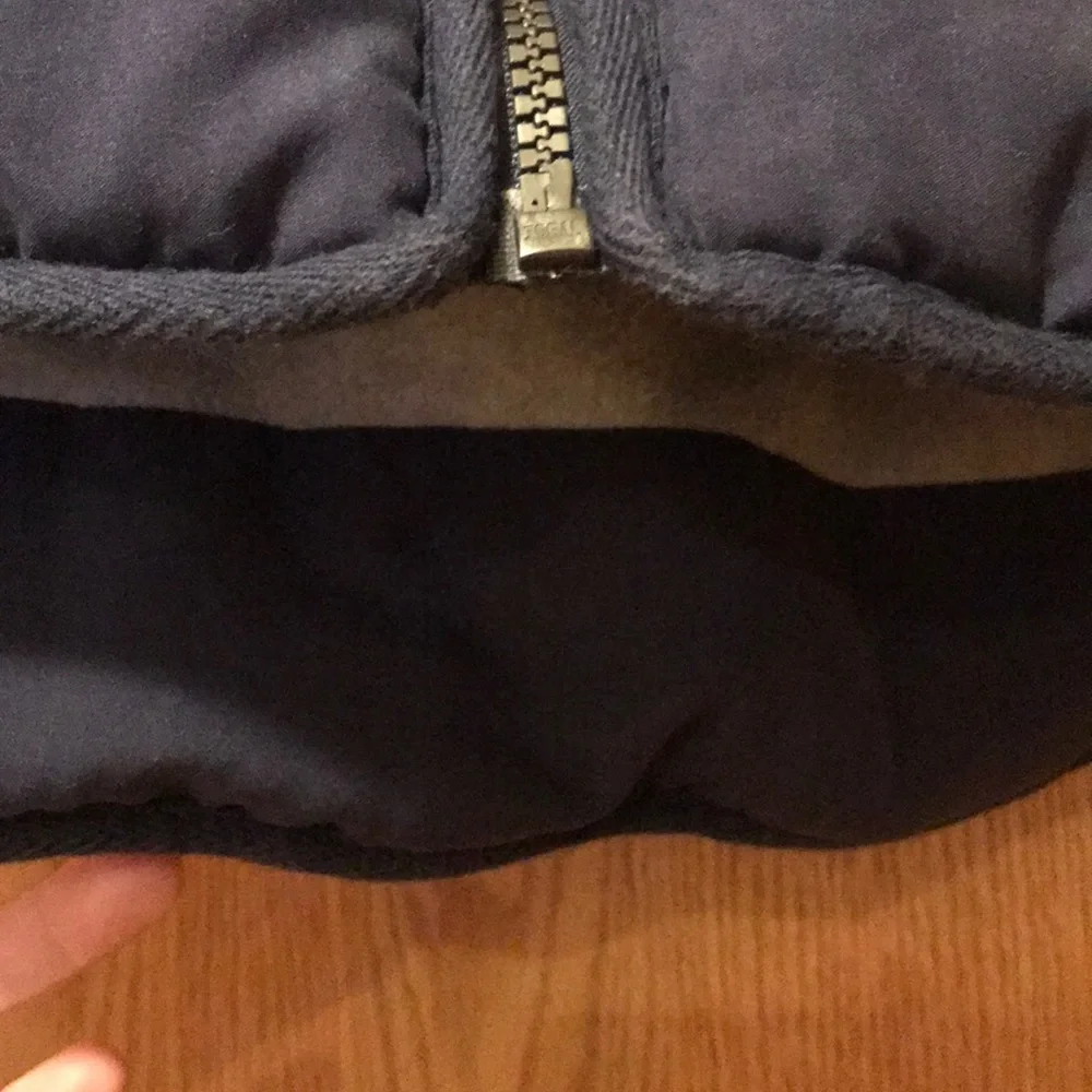 Carters boy’s 7 navy blue insulated vest gray fleece quilt lined full zip puffy